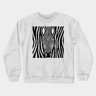 zebra transparent Crewneck Sweatshirt